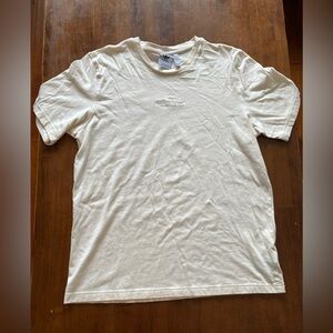 Womens Adidas Cream Short Sleeve Shirt Size Large